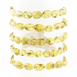 Amber light green yellow bracelet
